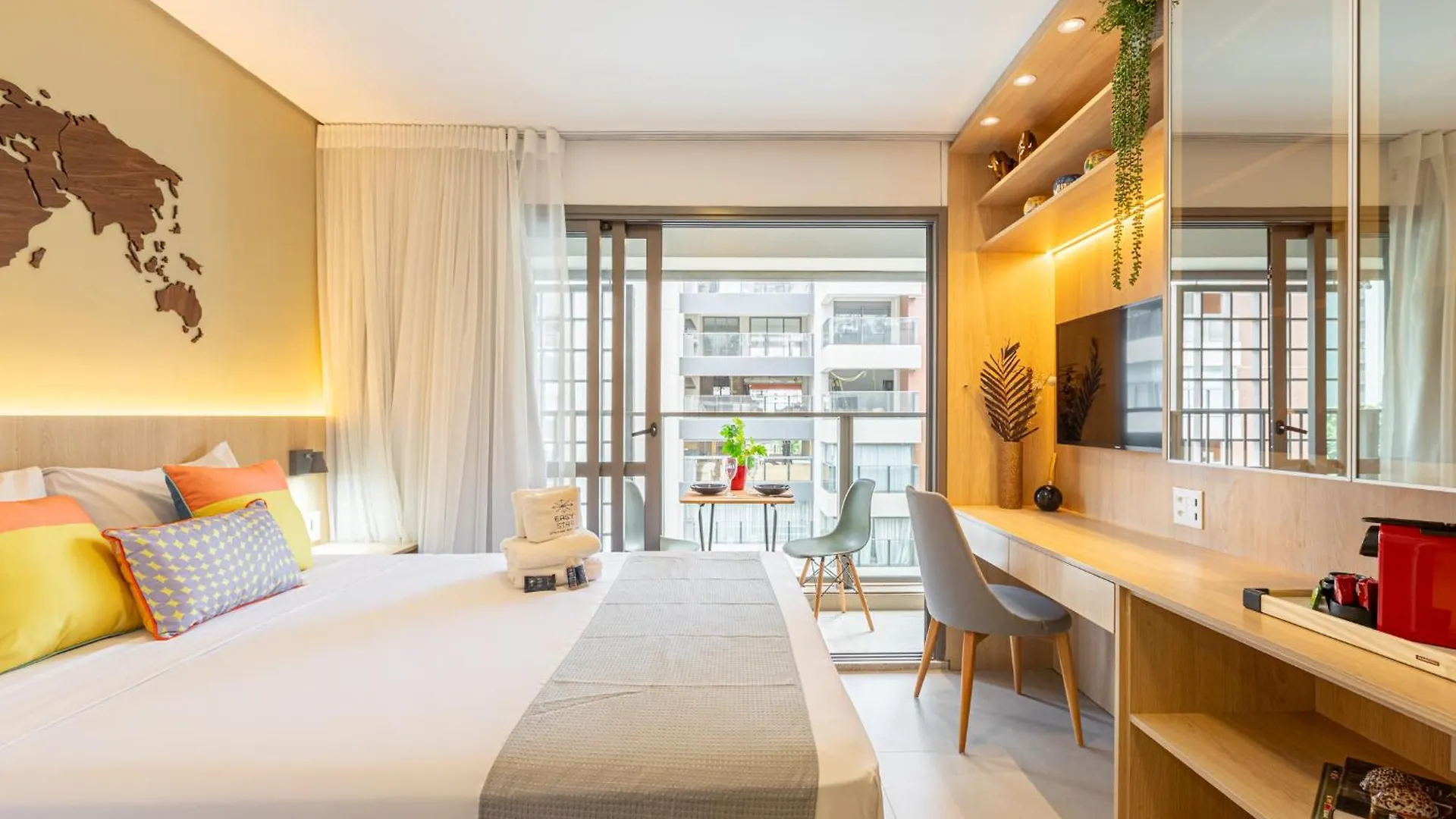 Apartmán Easy Star - Studio Charmoso Com Piscina No Brooklin! - Bq01I São Paulo Brazílie